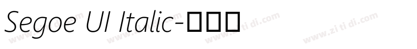 Segoe UI Italic字体转换 Segoe UI Italic字体转换